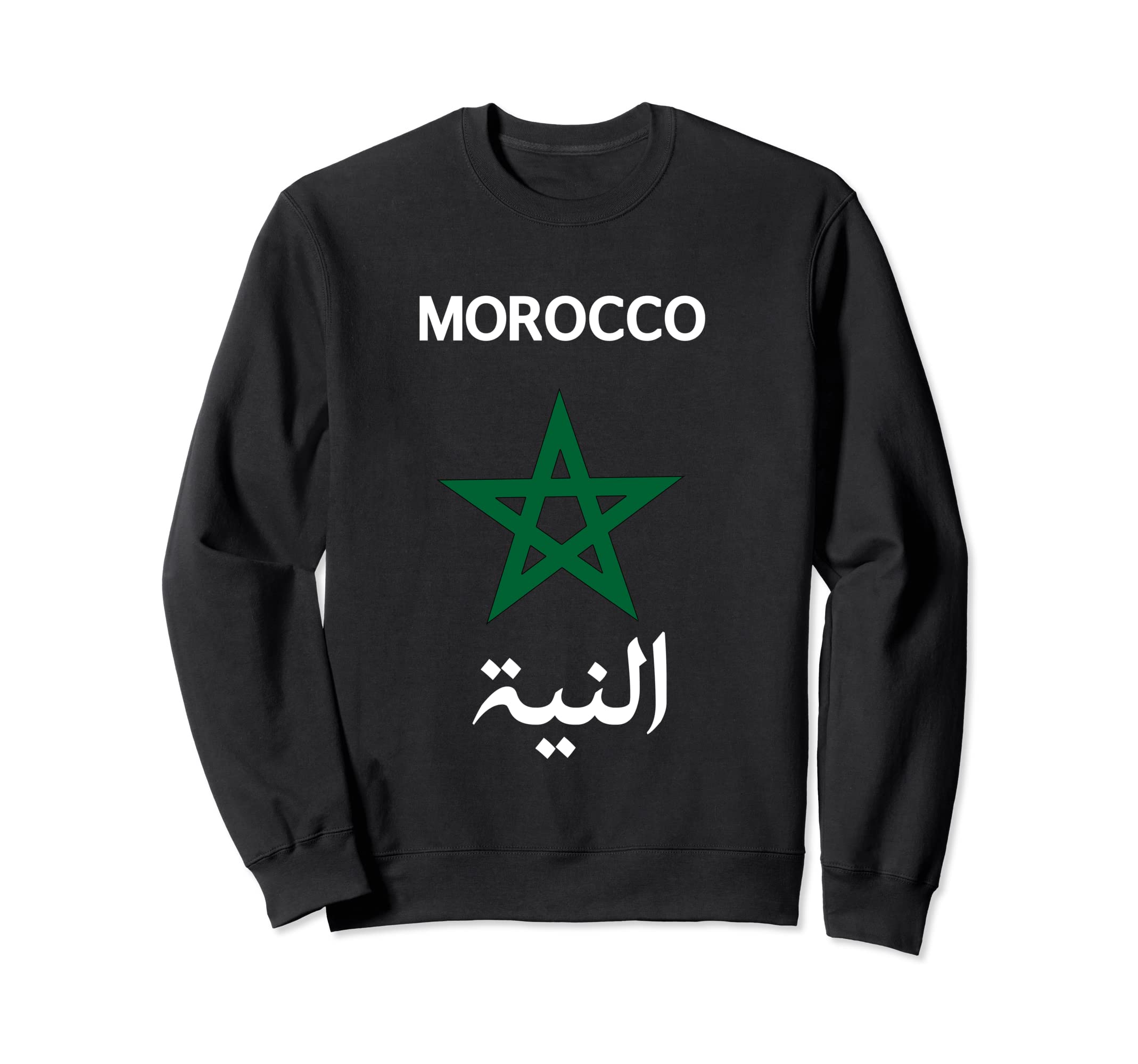 Morocco Flag Moroccan Soccer Sweatshirt - Casual Everyday Wear Unisex - T-Shirt, Sweatshirt, Hoodie