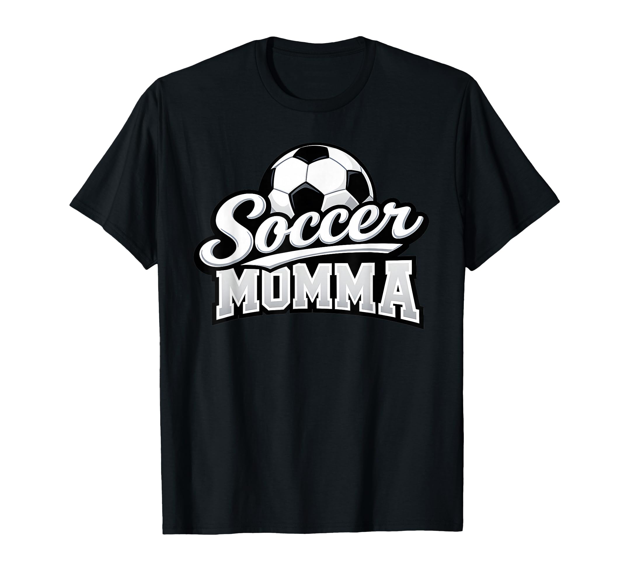 Soccer Momma Mothers Day Soccer Ball T-Shirt - Graphic Print Men Women - T-Shirt, Sweatshirt, Hoodie