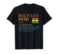Bolivian Mom Definition Bolivia Pride Flag T-Shirt - Trendy Graphic Unisex - T-Shirt, Sweatshirt, Hoodie