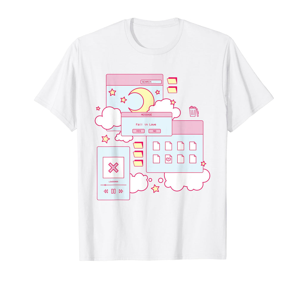 Kawaii Vaporwave Aesthetic 90S T-Shirt - Casual Everyday Wear Men Women - T-Shirt, Sweatshirt, Hoodie