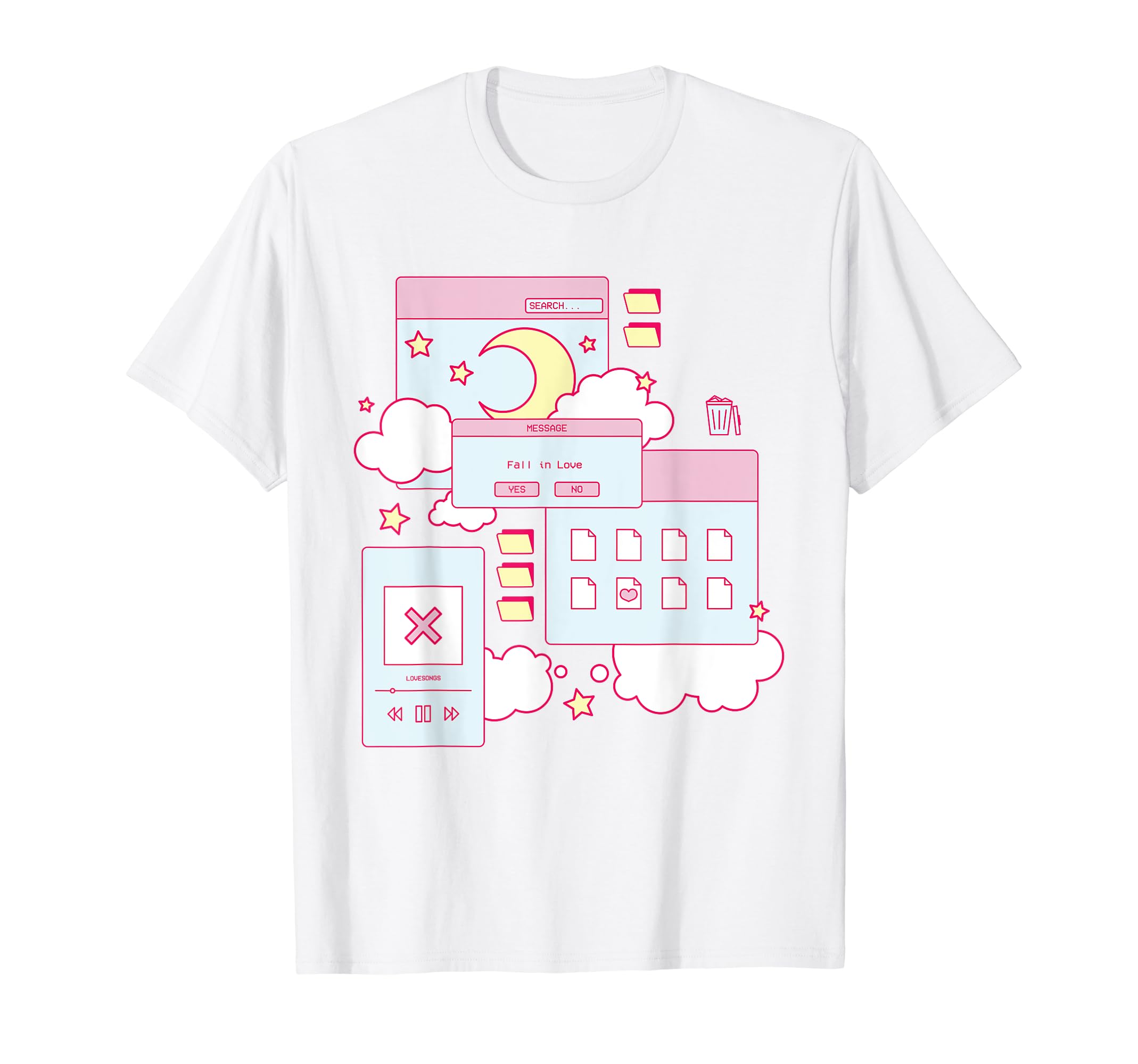 Kawaii Vaporwave Aesthetic 90S T-Shirt - Casual Everyday Wear Men Women - T-Shirt, Sweatshirt, Hoodie