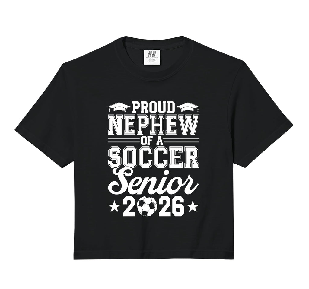 Proud Nephew 2026 Senior Soccer Hoodie - Casual Everyday Wear Unisex - T-Shirt, Sweatshirt, Hoodie