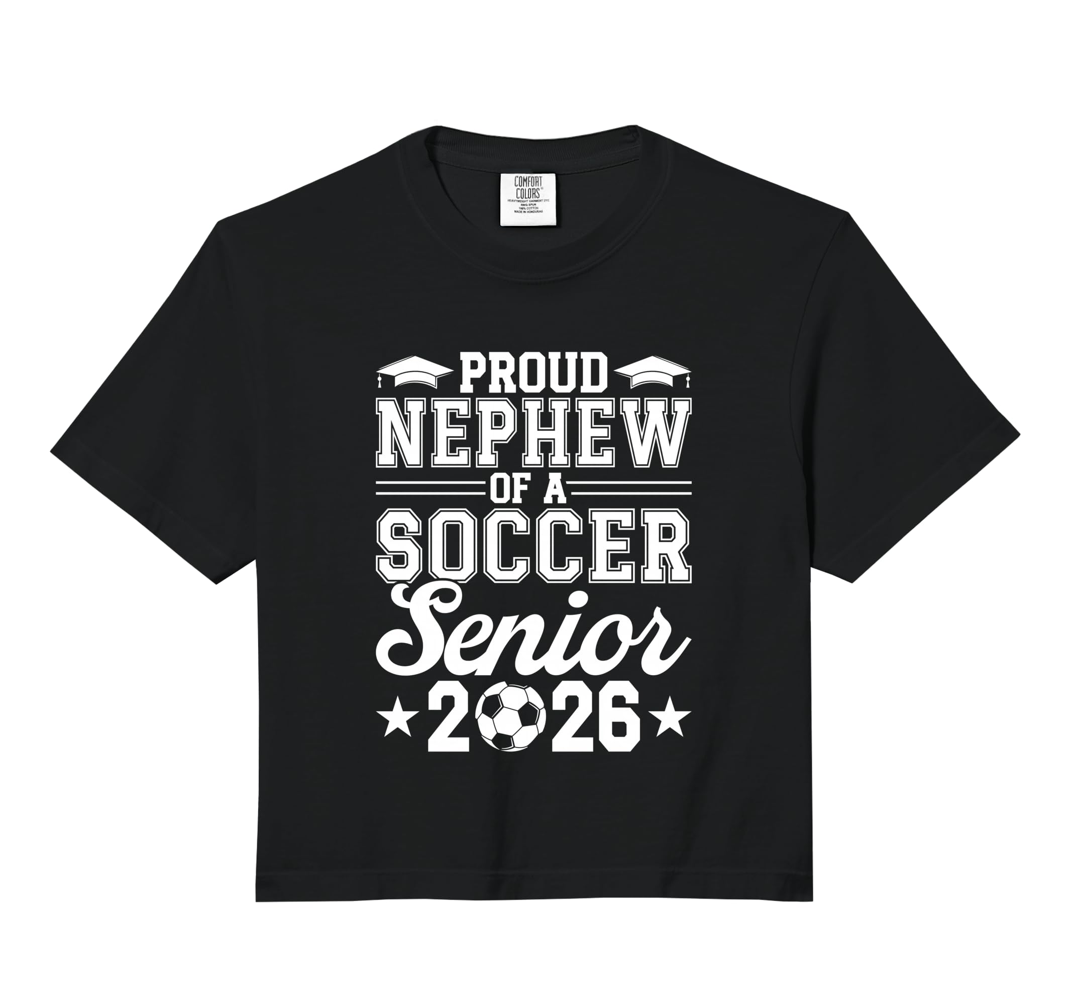 Proud Nephew 2026 Senior Soccer Hoodie - Casual Everyday Wear Unisex - T-Shirt, Sweatshirt, Hoodie
