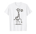 Funny Sports Giraffe Playing Soccer T-Shirt - Custom Art Print Men Women - T-Shirt, Sweatshirt, Hoodie