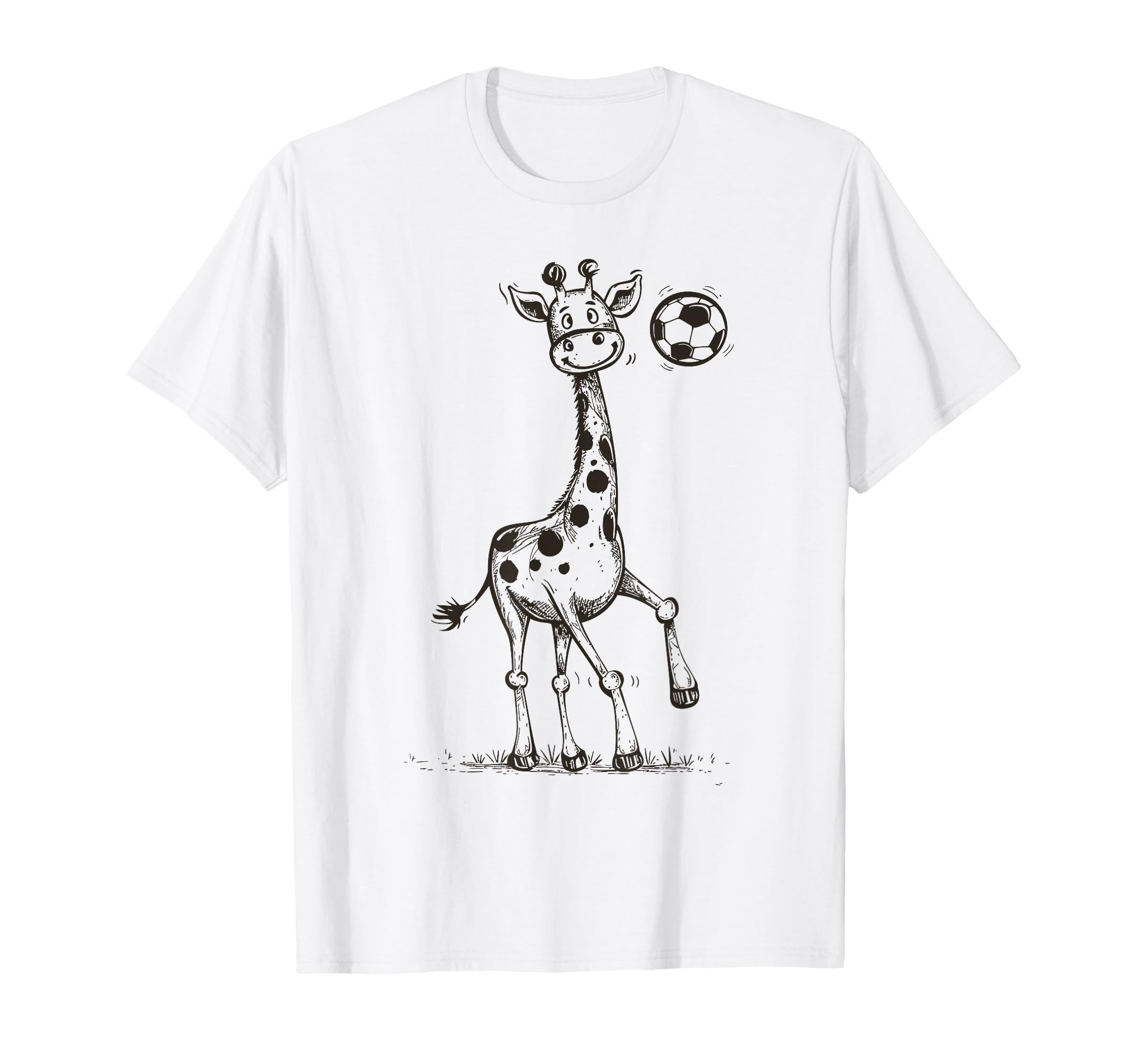 Funny Sports Giraffe Playing Soccer T-Shirt - Custom Art Print Men Women - T-Shirt, Sweatshirt, Hoodie
