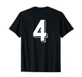 Number 4 Backside 80S 90S Team Jersey T-Shirt - Unique Graphic for Adults - T-Shirt, Sweatshirt, Hoodie