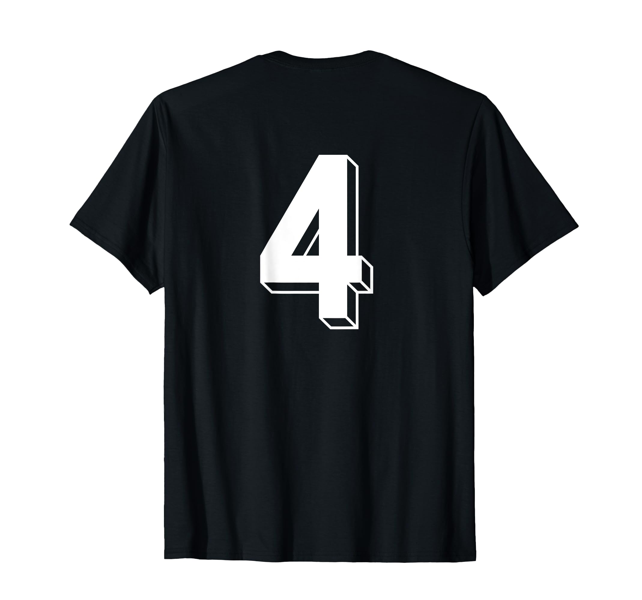 Number 4 Backside 80S 90S Team Jersey T-Shirt - Unique Graphic for Adults - T-Shirt, Sweatshirt, Hoodie