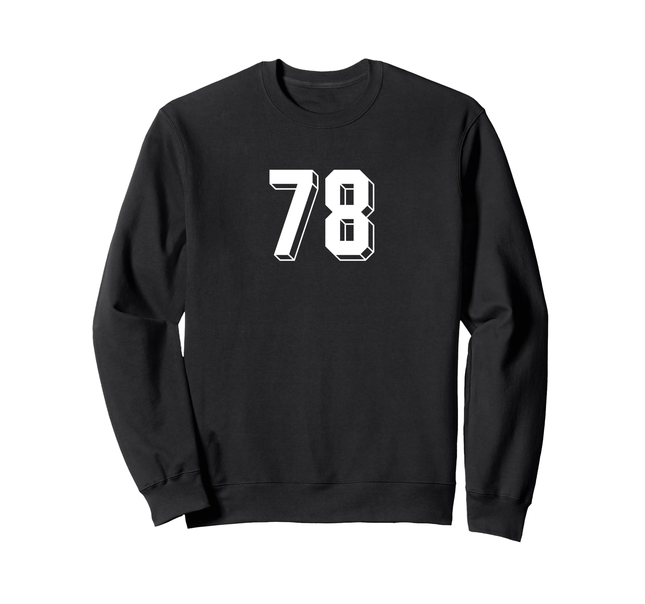 Number 78 80S 90S Soccer Team Sweatshirt - Minimalist Print for Adults - T-Shirt, Sweatshirt, Hoodie