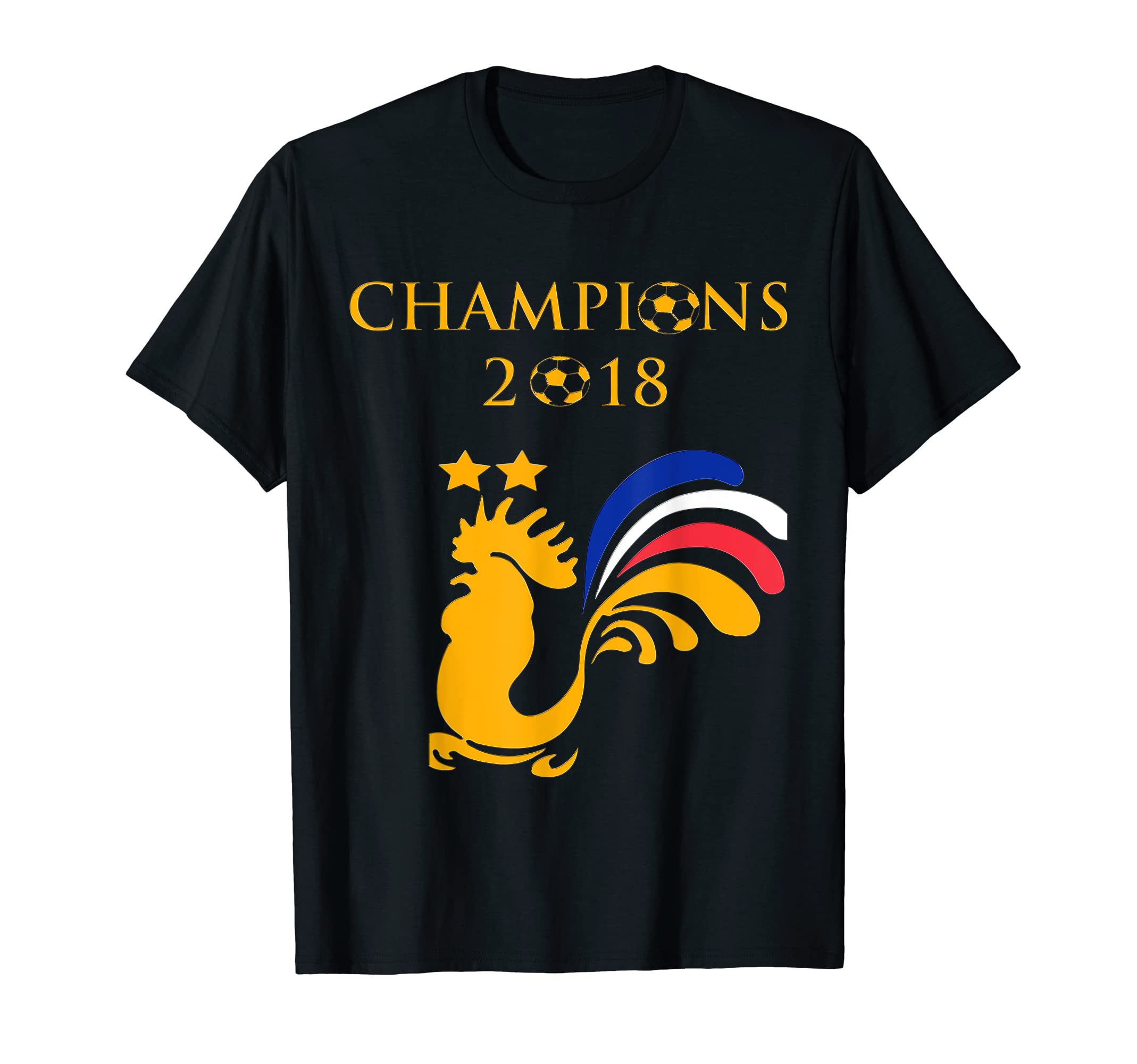 France Champions Soccer 2018 Gold T-Shirt - Minimalist Print for Adults - T-Shirt, Sweatshirt, Hoodie