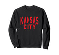 Kc Red Black Kc Kansas City Old School Sweatshirt - Graphic Print Unisex - T-Shirt, Sweatshirt, Hoodie
