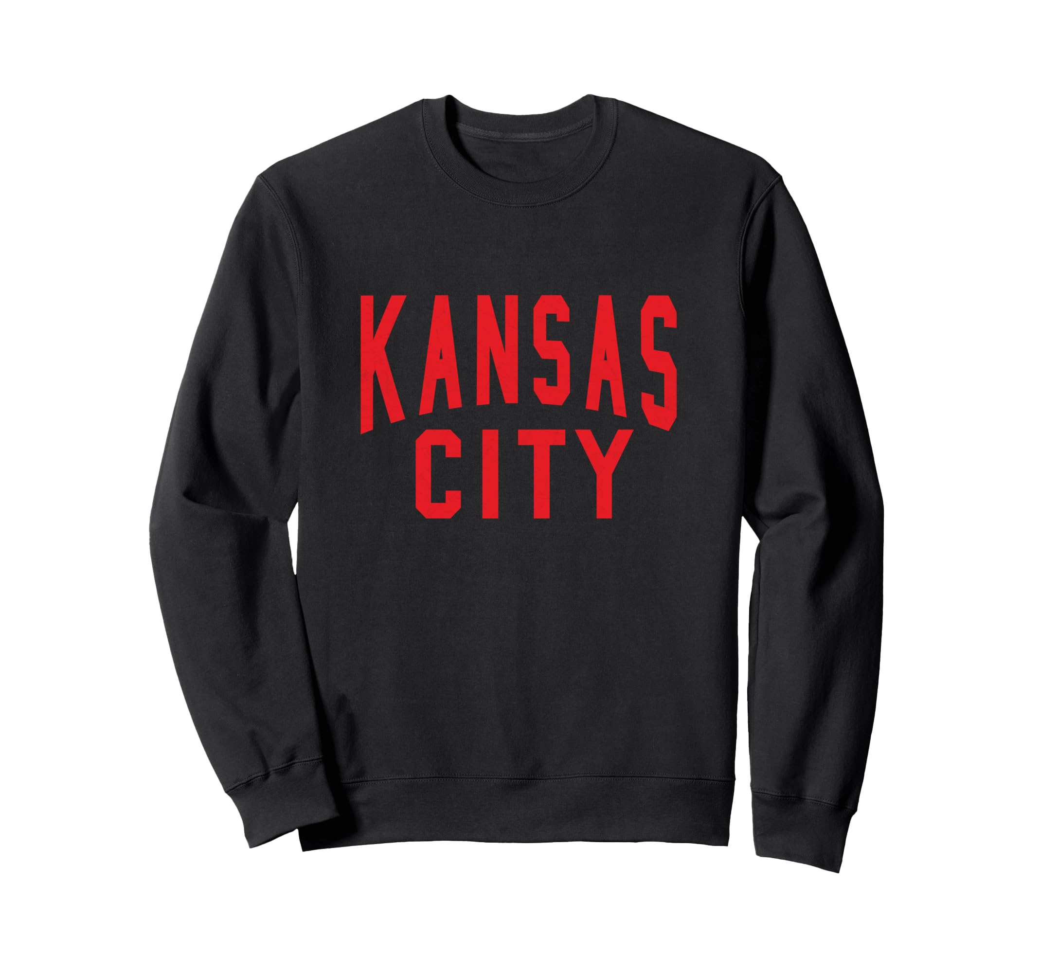 Kc Red Black Kc Kansas City Old School Sweatshirt - Graphic Print Unisex - T-Shirt, Sweatshirt, Hoodie