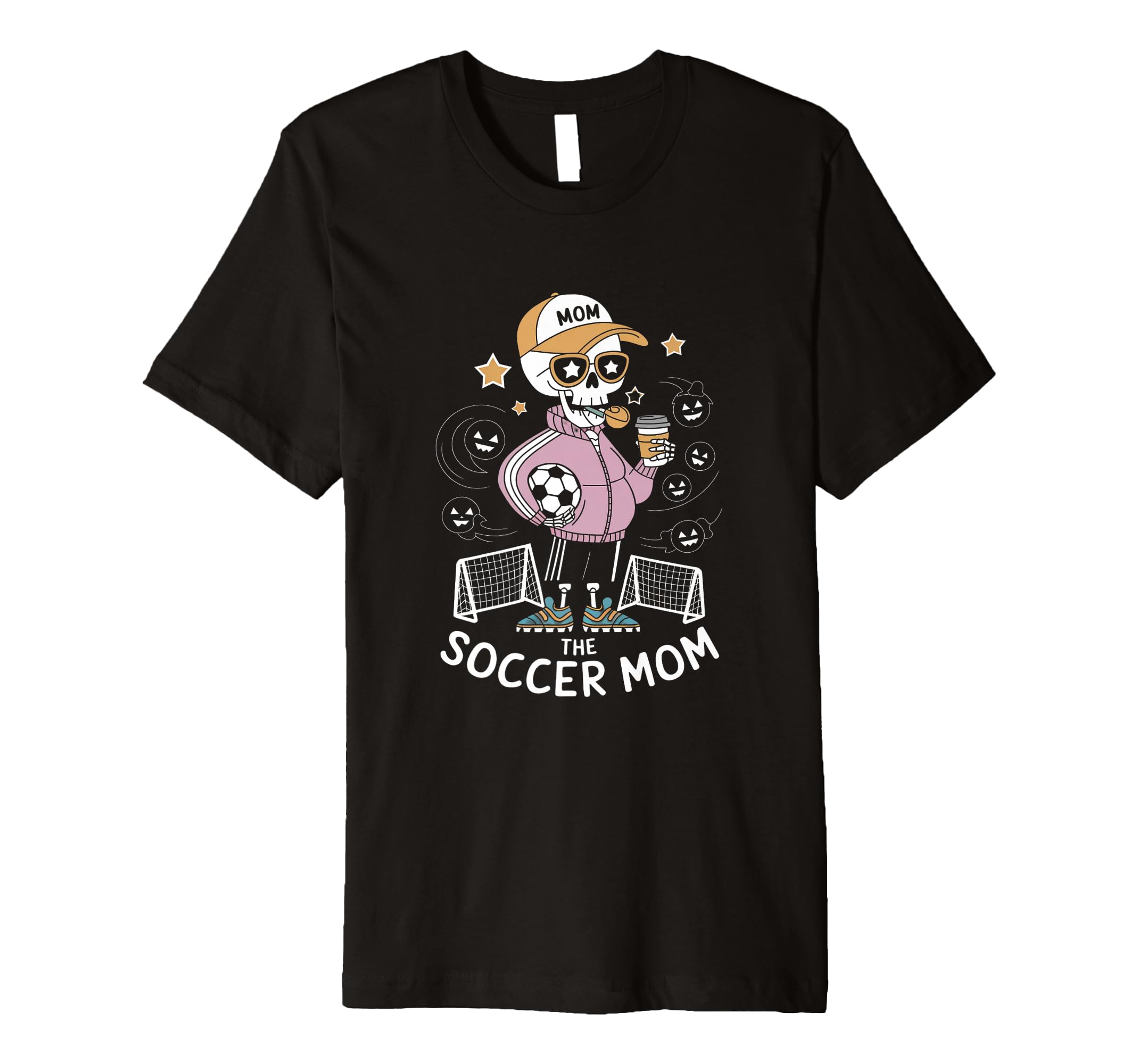 Soccer Mom Skeletton Halloween T-Shirt - Streetwear Style for Adults - T-Shirt, Sweatshirt, Hoodie