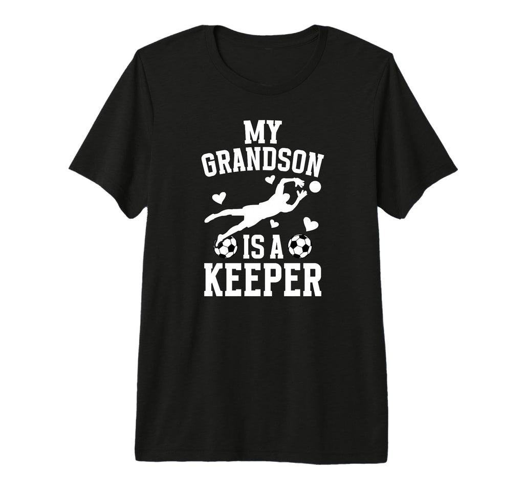 My Grandson Soccer Keeper Grandma Soccer T-Shirt - Custom Art Print Unisex - T-Shirt, Sweatshirt, Hoodie