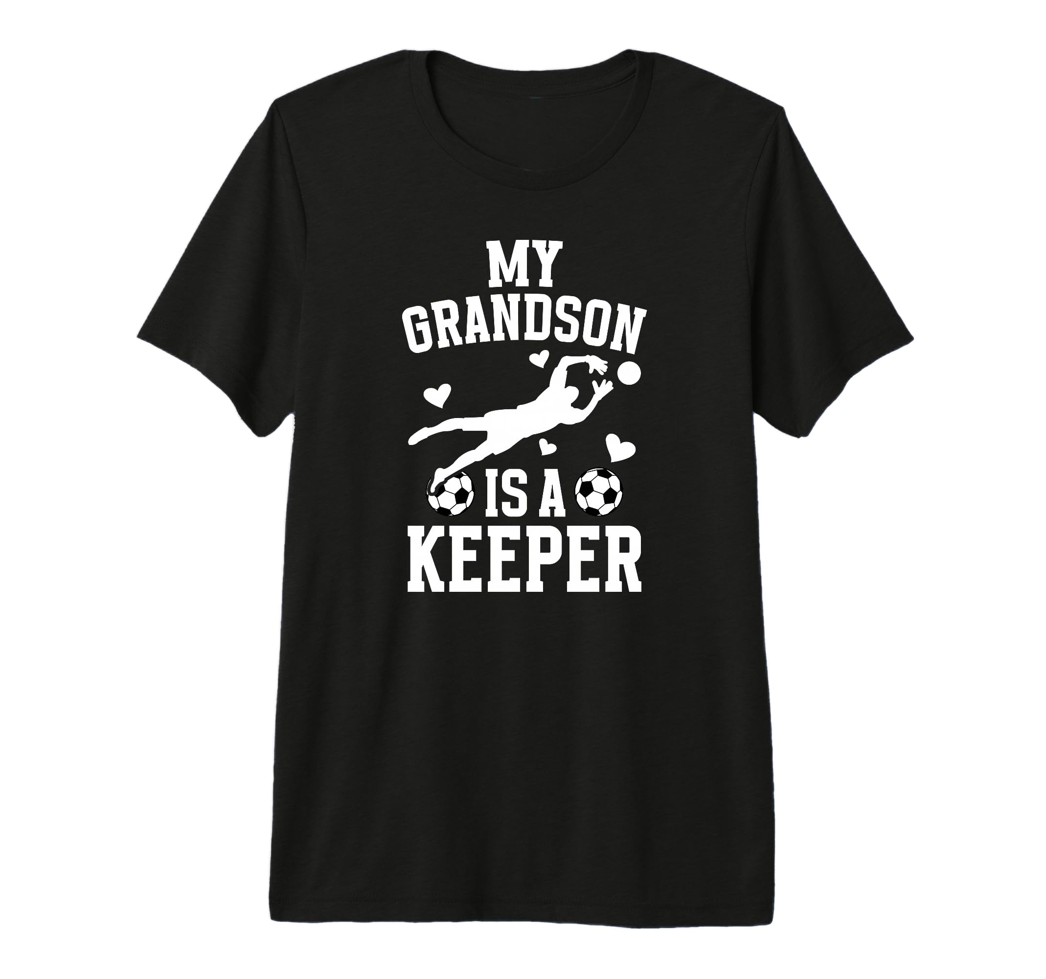 My Grandson Soccer Keeper Grandma Soccer T-Shirt - Custom Art Print Unisex - T-Shirt, Sweatshirt, Hoodie