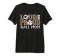 Loud And Proud Ball Mom Leopard Soccer T-Shirt - Unique Graphic Men Women - T-Shirt, Sweatshirt, Hoodie