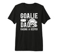 Mens Ice Hockey Goalie Dad Raising T-Shirt - Aesthetic Graphic Men Women - T-Shirt, Sweatshirt, Hoodie
