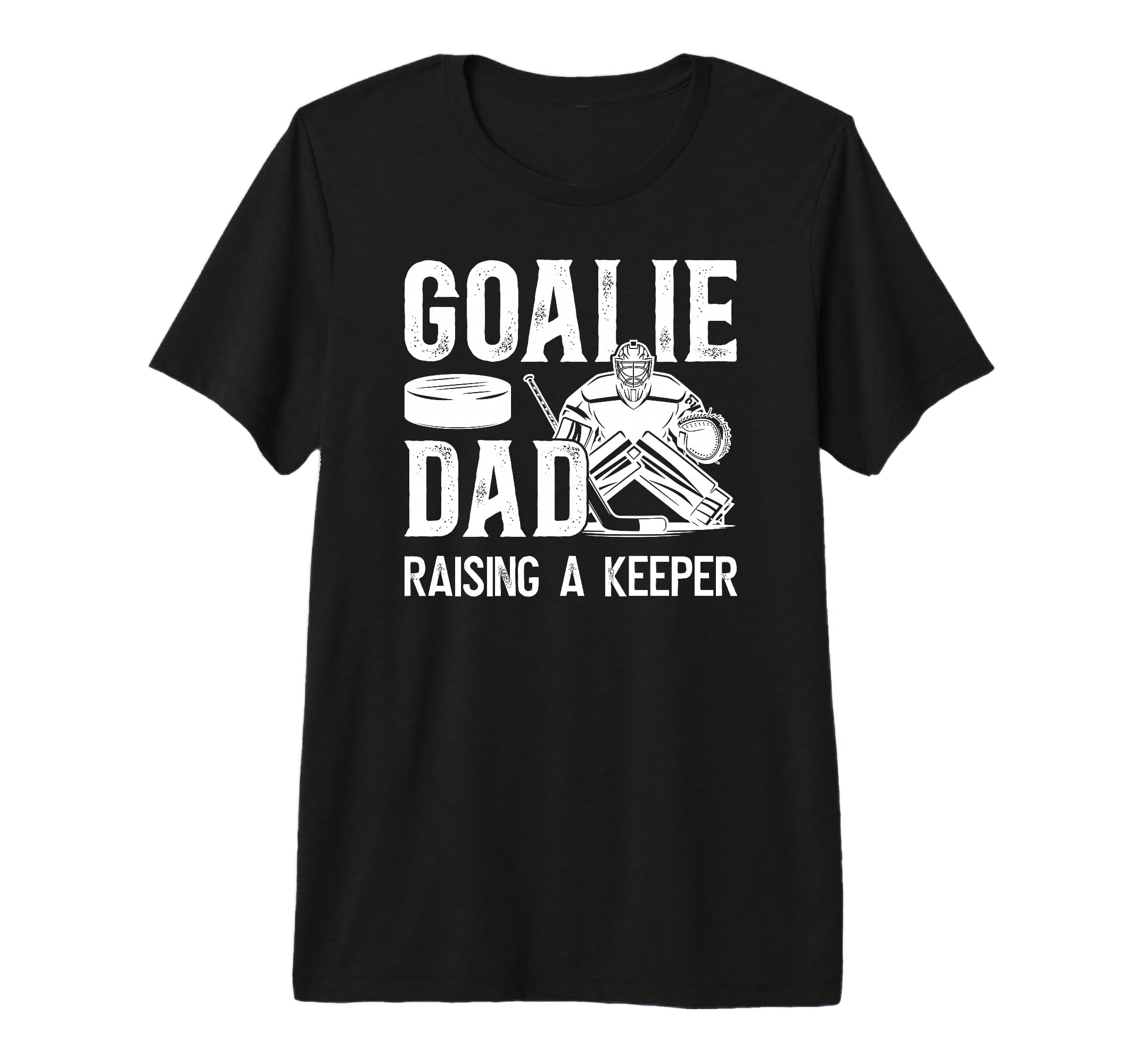 Mens Ice Hockey Goalie Dad Raising T-Shirt - Aesthetic Graphic Men Women - T-Shirt, Sweatshirt, Hoodie