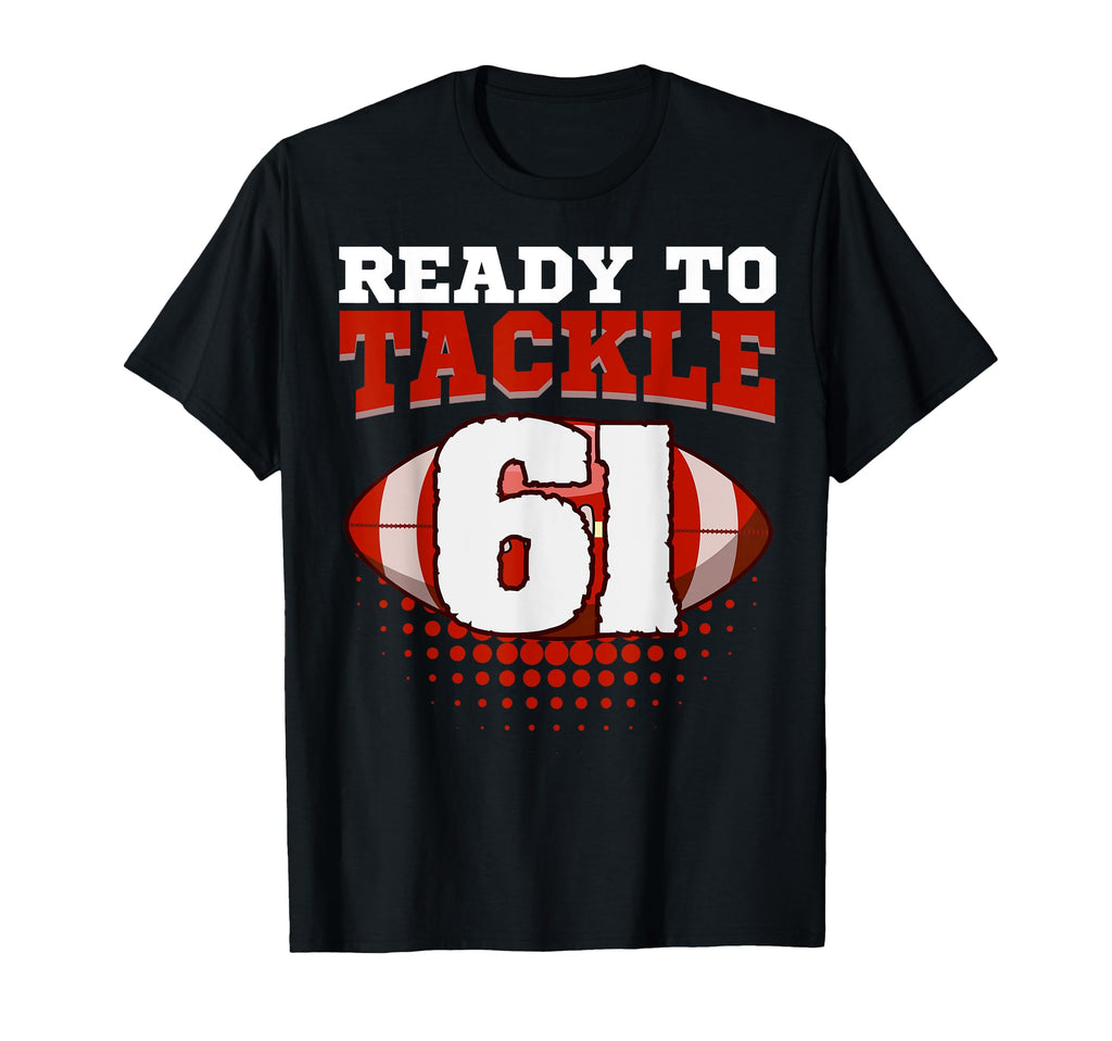 Football 61St Birthday Player T-Shirt - Aesthetic Graphic for Adults - T-Shirt, Sweatshirt, Hoodie