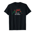 Flowers Red Soccer Grandma T-Shirt - Trendy Graphic for Adults - T-Shirt, Sweatshirt, Hoodie