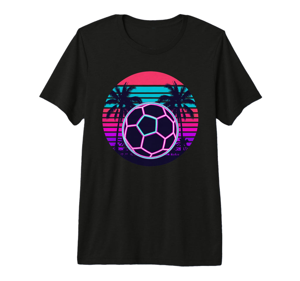 Beach Palm Soccer Ball Football Tri T-Shirt - Trendy Graphic Men Women - T-Shirt, Sweatshirt, Hoodie