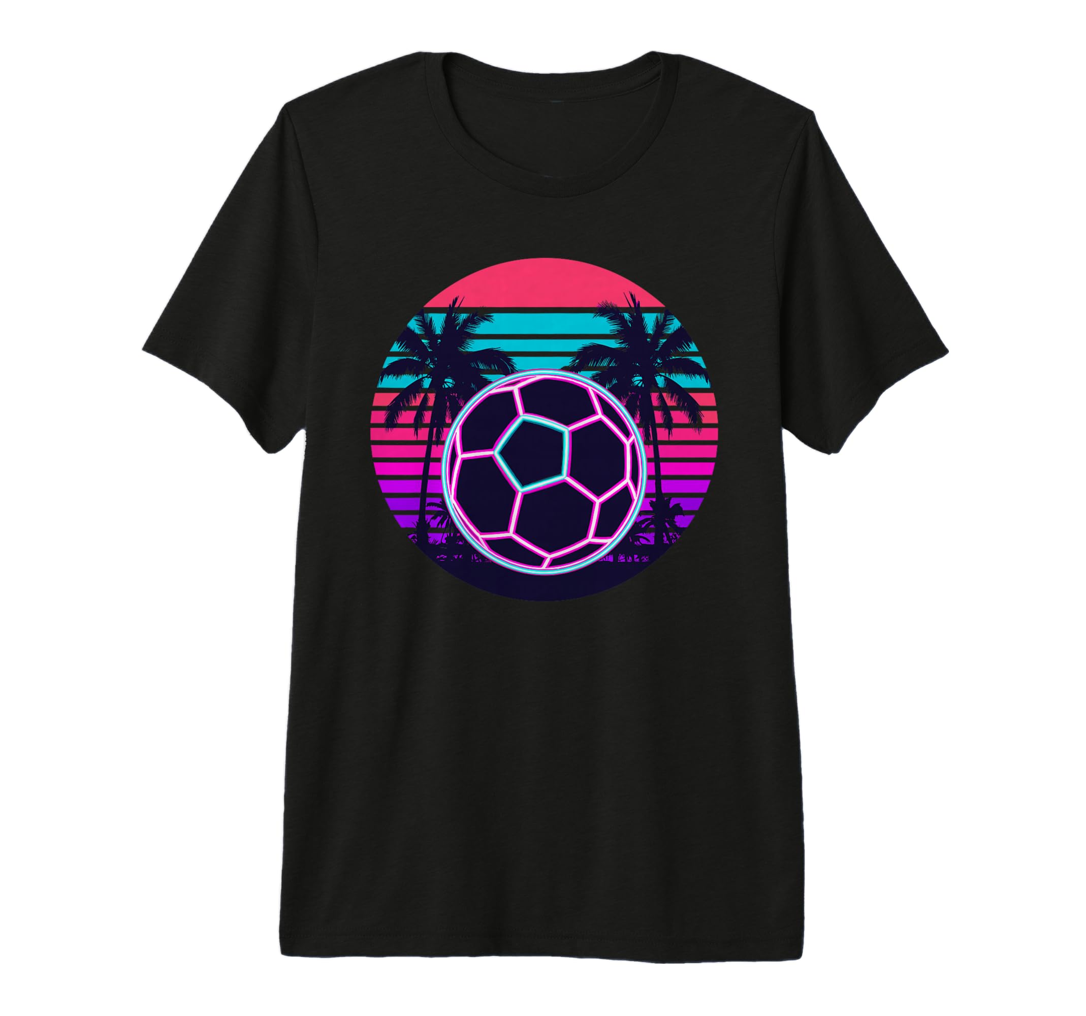 Beach Palm Soccer Ball Football Tri T-Shirt - Trendy Graphic Men Women - T-Shirt, Sweatshirt, Hoodie