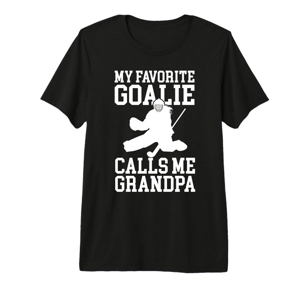 Mens Field Hockey Goalie Grandpa T-Shirt - Custom Art Print Men Women - T-Shirt, Sweatshirt, Hoodie