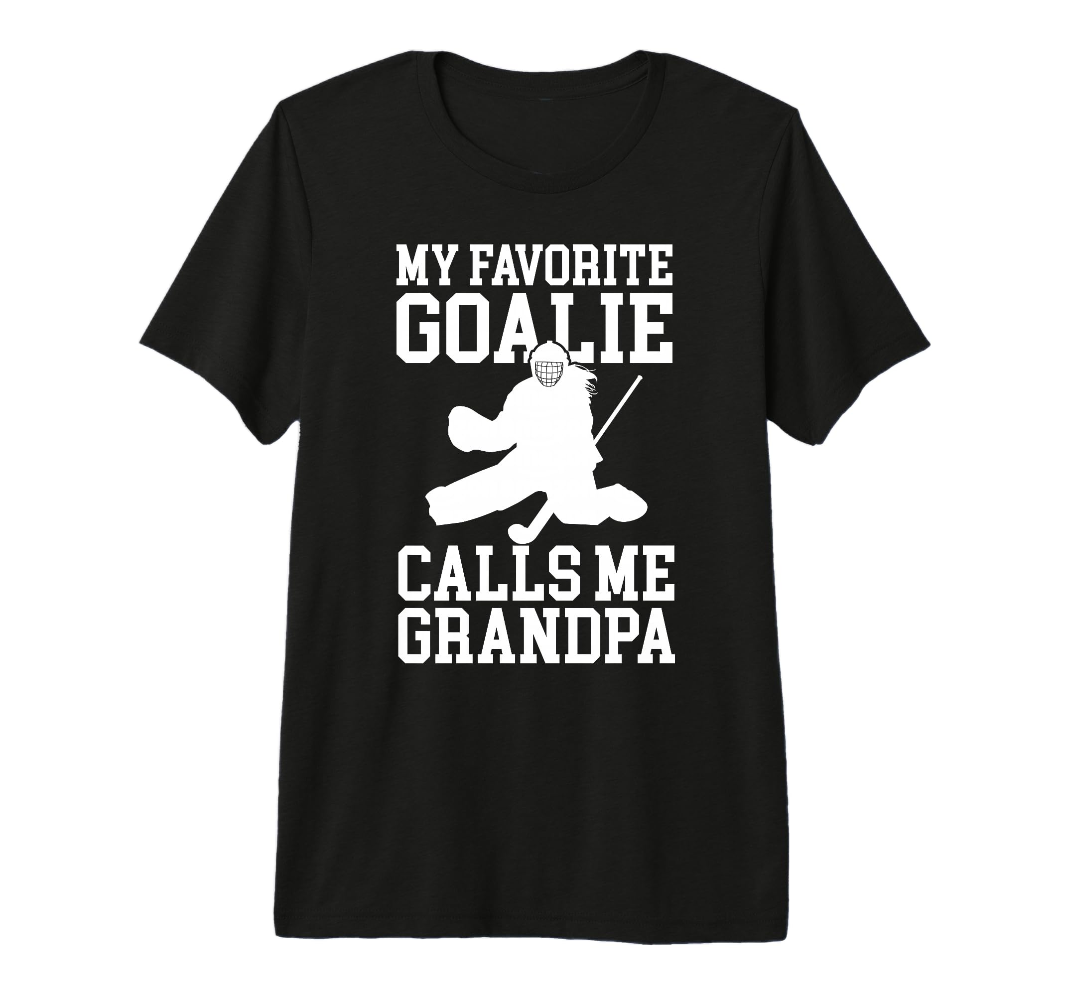 Mens Field Hockey Goalie Grandpa T-Shirt - Custom Art Print Men Women - T-Shirt, Sweatshirt, Hoodie