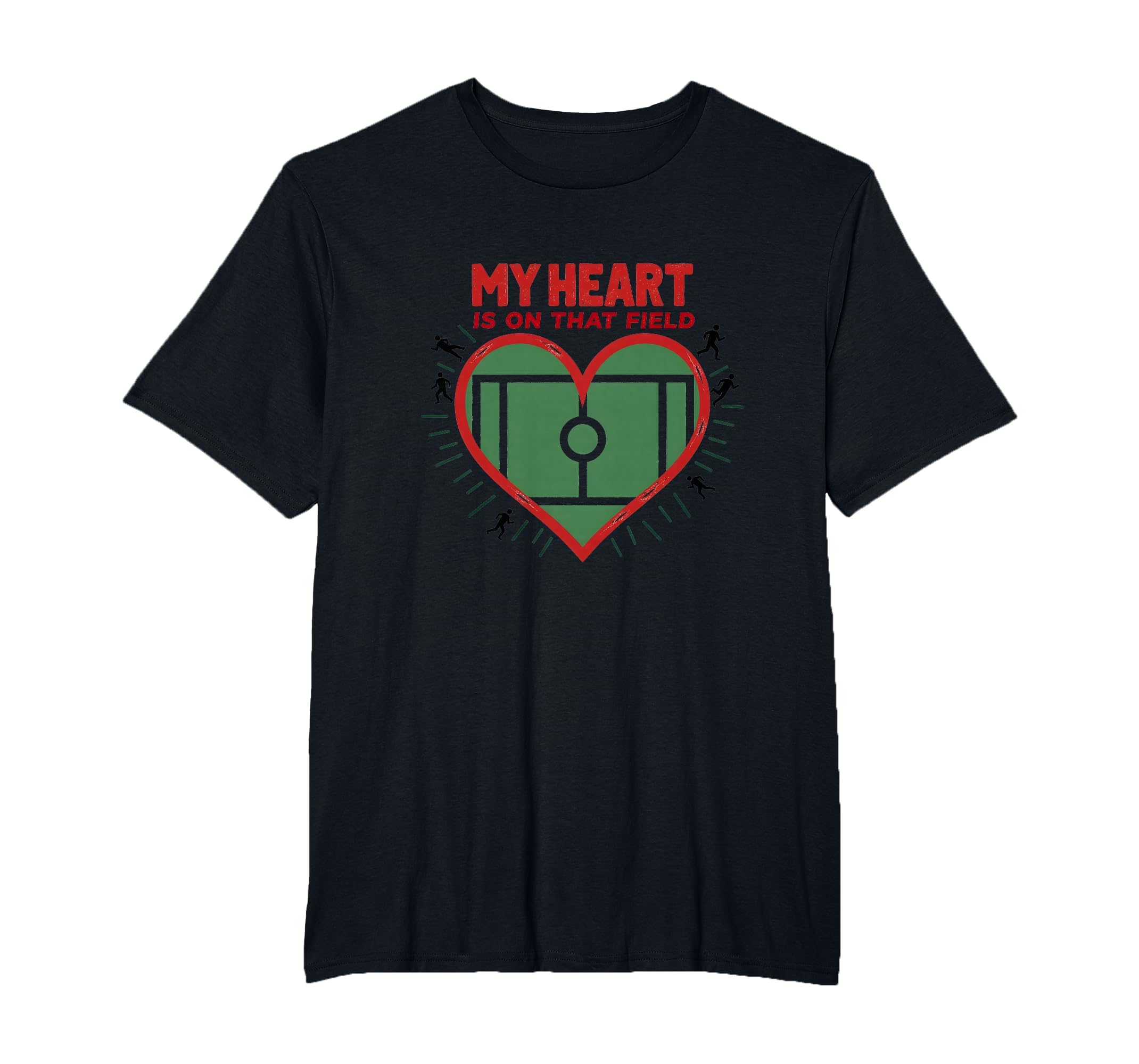 My Heart Is That Field Soccer Fan T-Shirt - Minimalist Print for Adults - T-Shirt, Sweatshirt, Hoodie