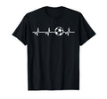 Soccer Heartbeat Ball Funny Soccer Lover T-Shirt - Graphic Print Unisex - T-Shirt, Sweatshirt, Hoodie