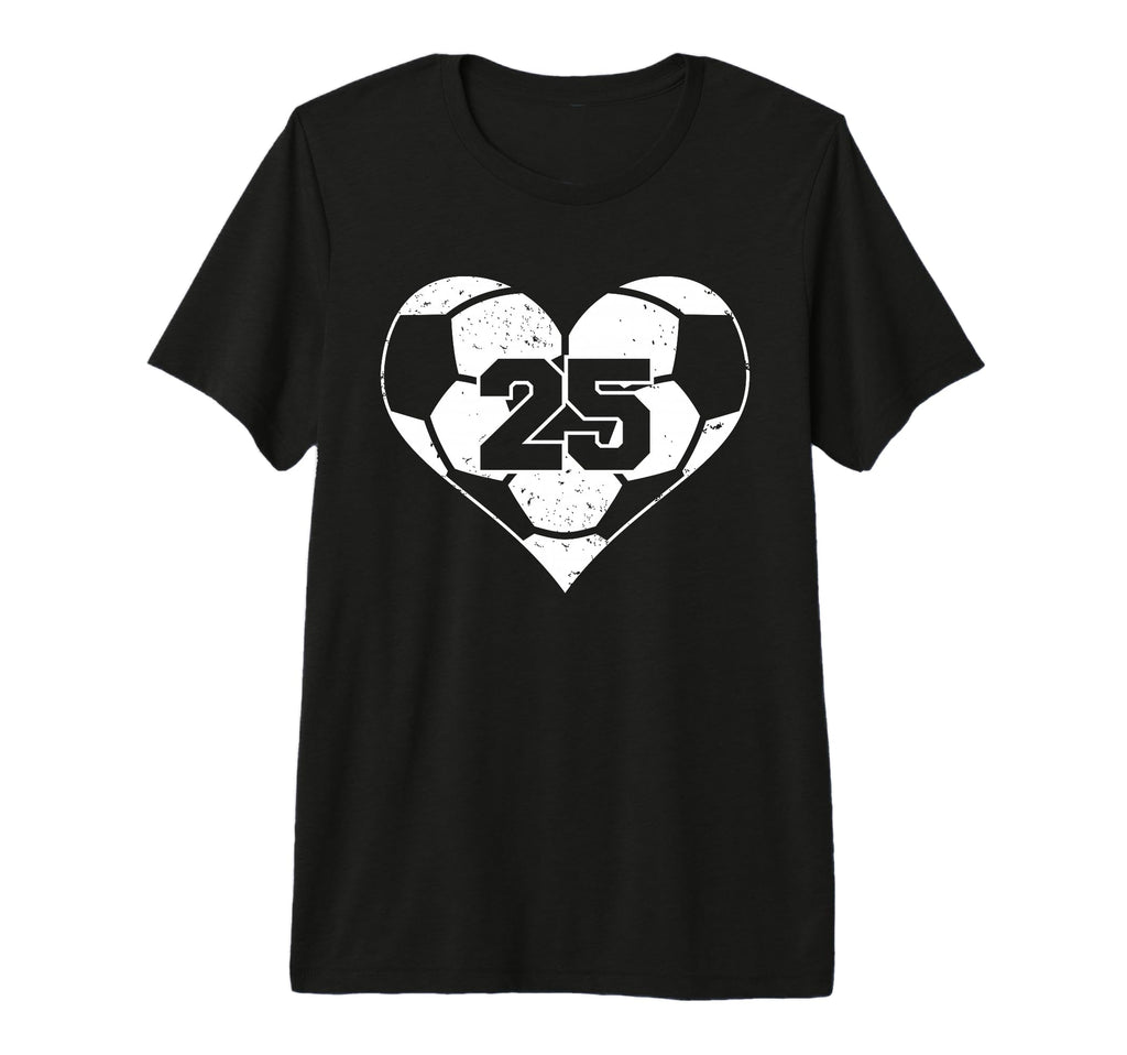 Soccer Number 25 Jersey Funny Soccer T-Shirt - Aesthetic Graphic Unisex - T-Shirt, Sweatshirt, Hoodie