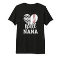 Ball Nana Grandma Heart Baseball T-Shirt - Custom Art Print for Adults - T-Shirt, Sweatshirt, Hoodie