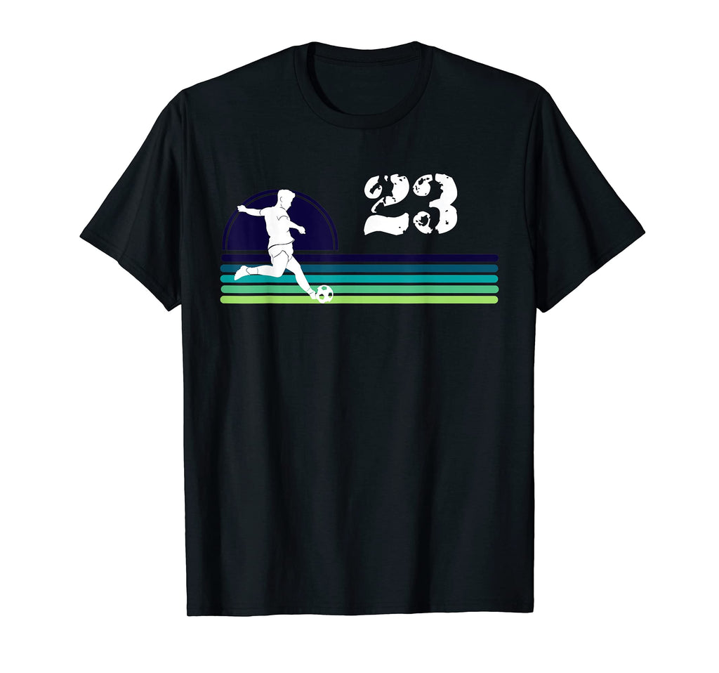 Grunge Soccer Number Twenty Three T-Shirt - Casual Everyday Wear for Adults - T-Shirt, Sweatshirt, Hoodie