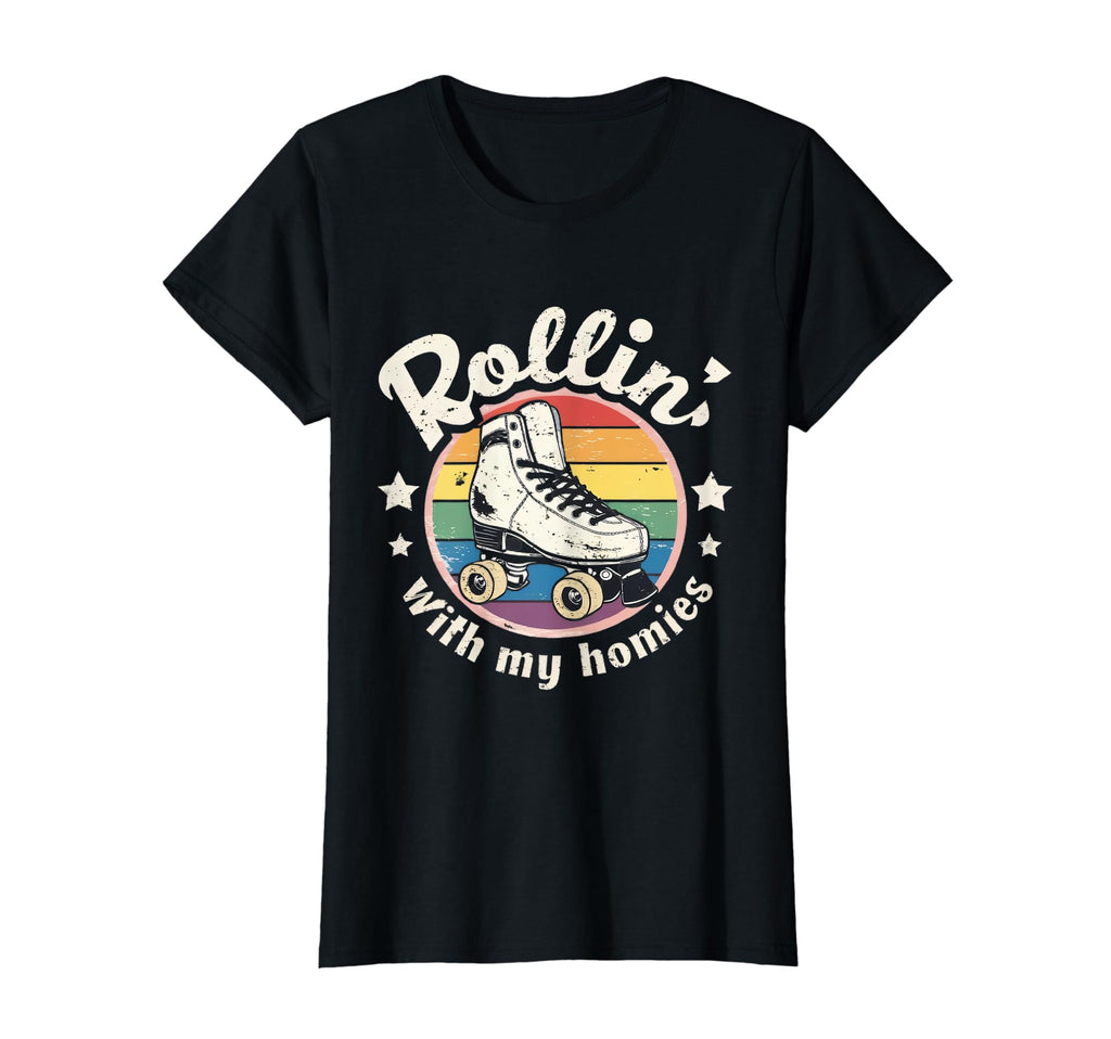 Rollin Friends Roller Skate Crew T-Shirt - Fun Novelty Design for Adults - T-Shirt, Sweatshirt, Hoodie