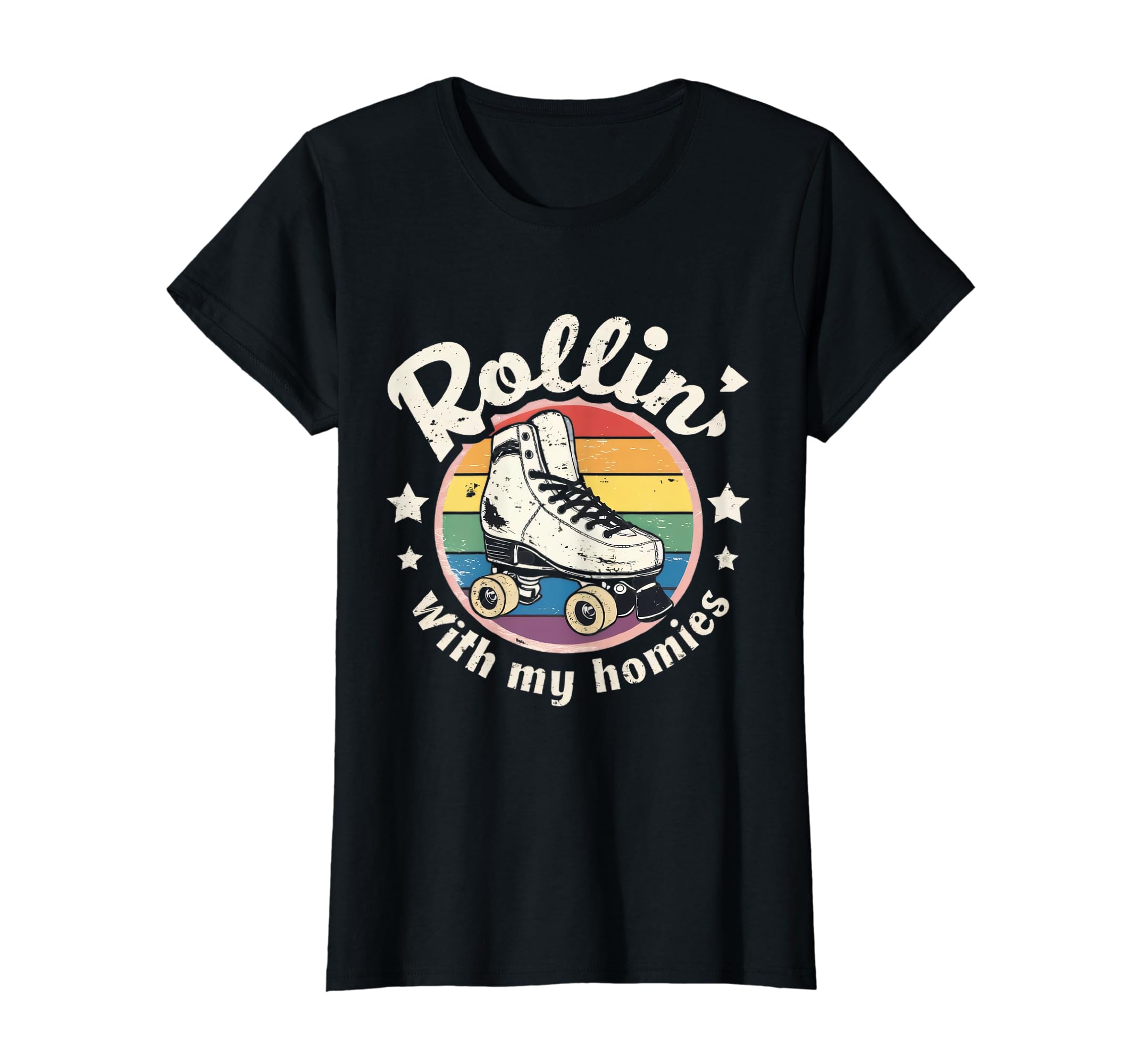 Rollin Friends Roller Skate Crew T-Shirt - Fun Novelty Design for Adults - T-Shirt, Sweatshirt, Hoodie