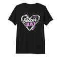 Soccer Aunt Heart Aunt Soccer Player T-Shirt - Casual Everyday Wear Unisex - T-Shirt, Sweatshirt, Hoodie