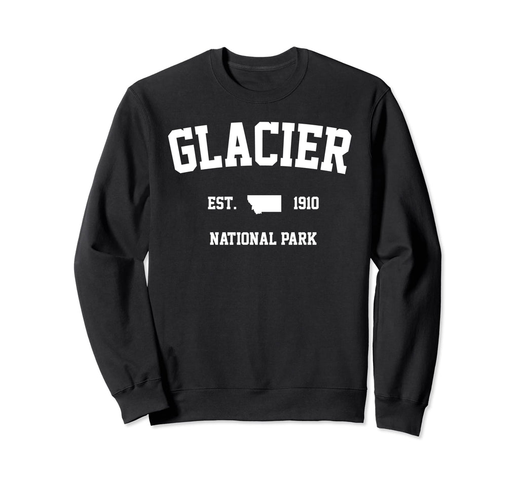 Glacier National Park Hiking Sweatshirt - Casual Everyday Wear for Adults - T-Shirt, Sweatshirt, Hoodie