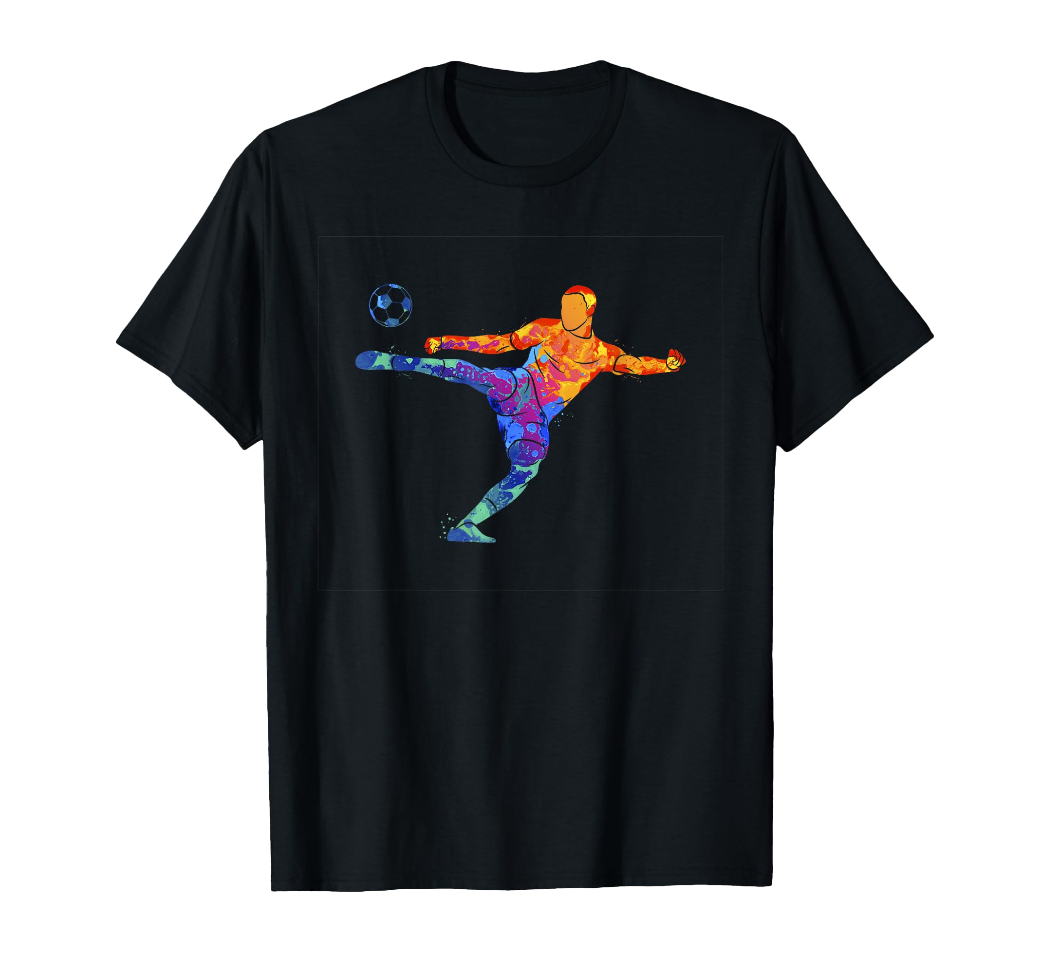 Soccer Athlete Sports Drawing T-Shirt - Graphic Print for Adults - T-Shirt, Sweatshirt, Hoodie