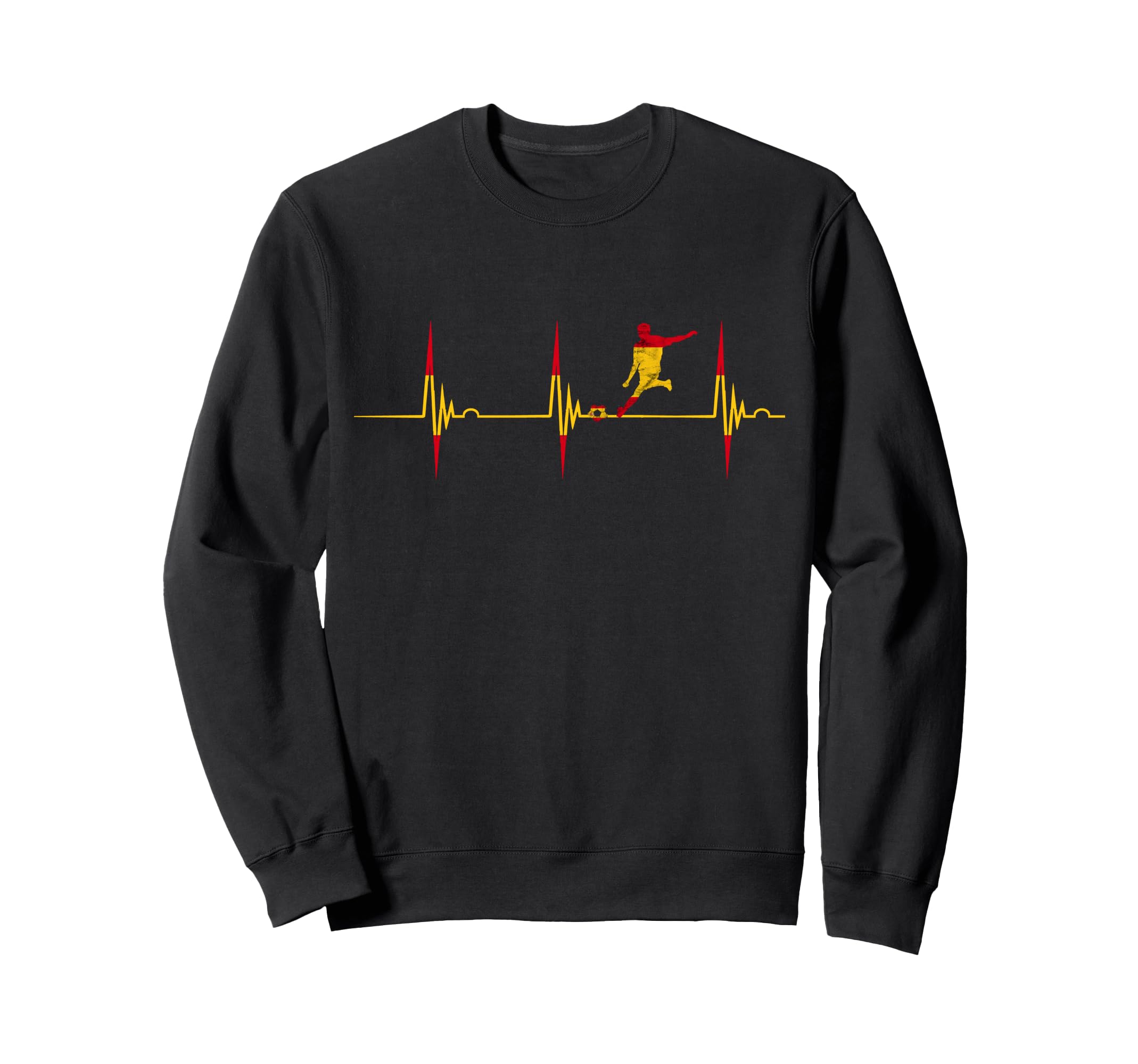 Spain Heartbeat Ekg Pulse Spanish Sweatshirt - Novelty Apparel for Adults - T-Shirt, Sweatshirt, Hoodie