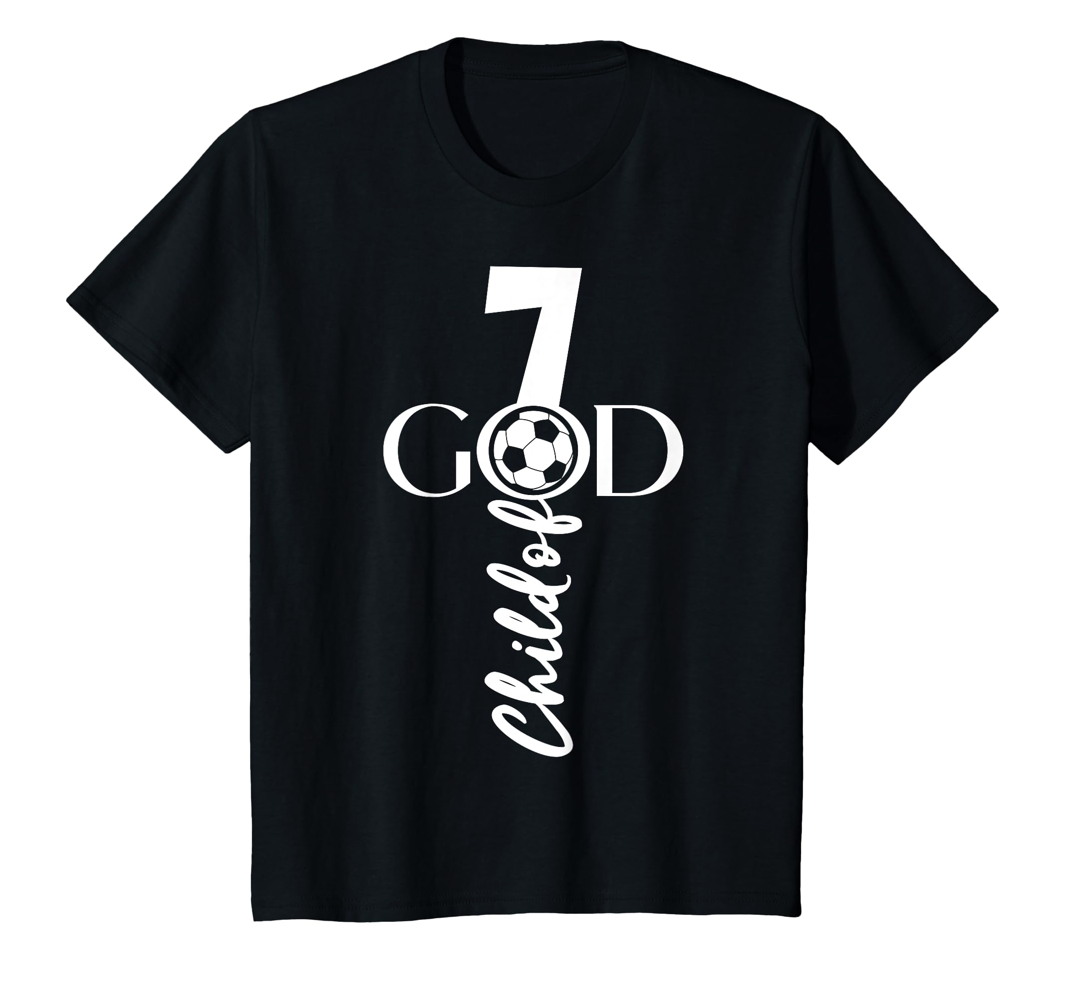 Jesus Christ 7 Years Child God Soccer T-Shirt - Aesthetic Graphic Unisex - T-Shirt, Sweatshirt, Hoodie