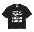 Proud Nephew 2026 Senior Soccer Graduate Hoodie - Graphic Print Men Women - T-Shirt, Sweatshirt, Hoodie