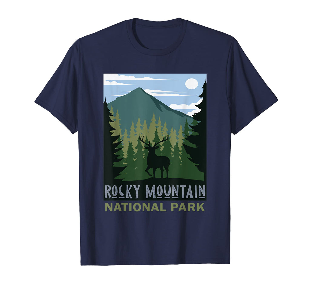 Rocky Mountain National Park Mule Deer T-Shirt - Custom Art Print Men Women - T-Shirt, Sweatshirt, Hoodie