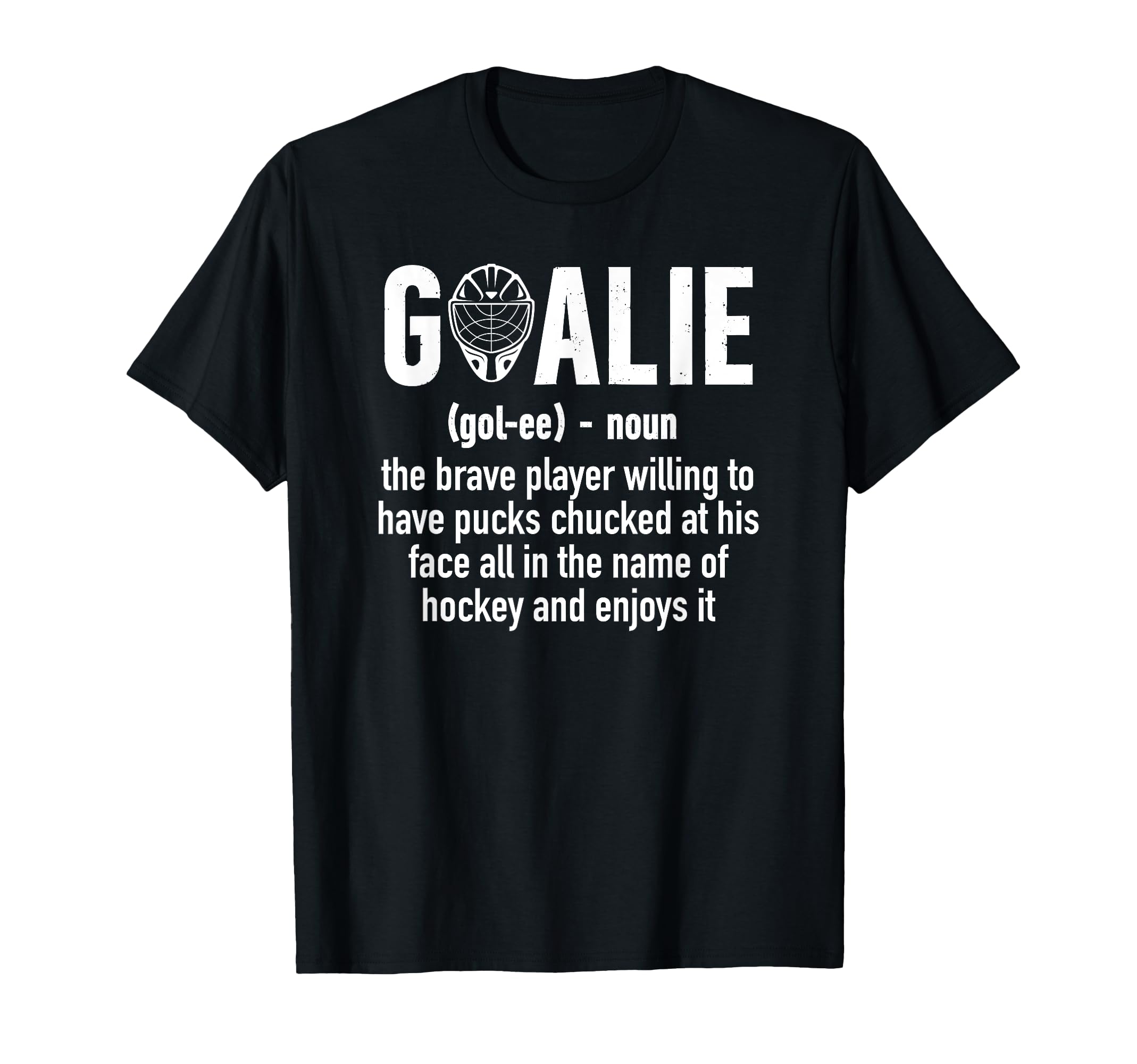 Ice Hockey Goalie Ice Hockey T-Shirt - Minimalist Print for Adults - T-Shirt, Sweatshirt, Hoodie