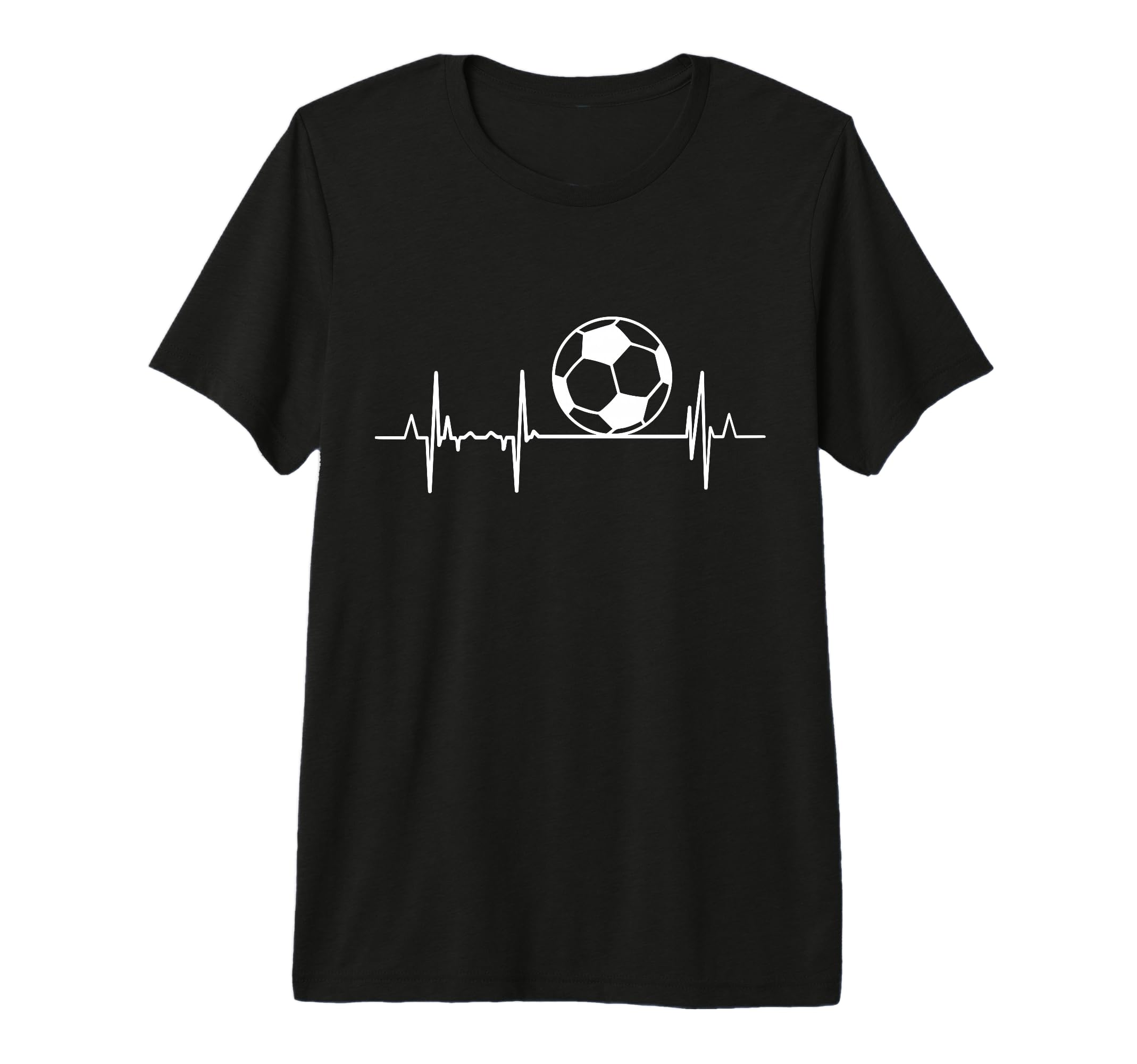 My Heart Beats Soccer Player Cardiogram T-Shirt - Custom Art Print Unisex - T-Shirt, Sweatshirt, Hoodie