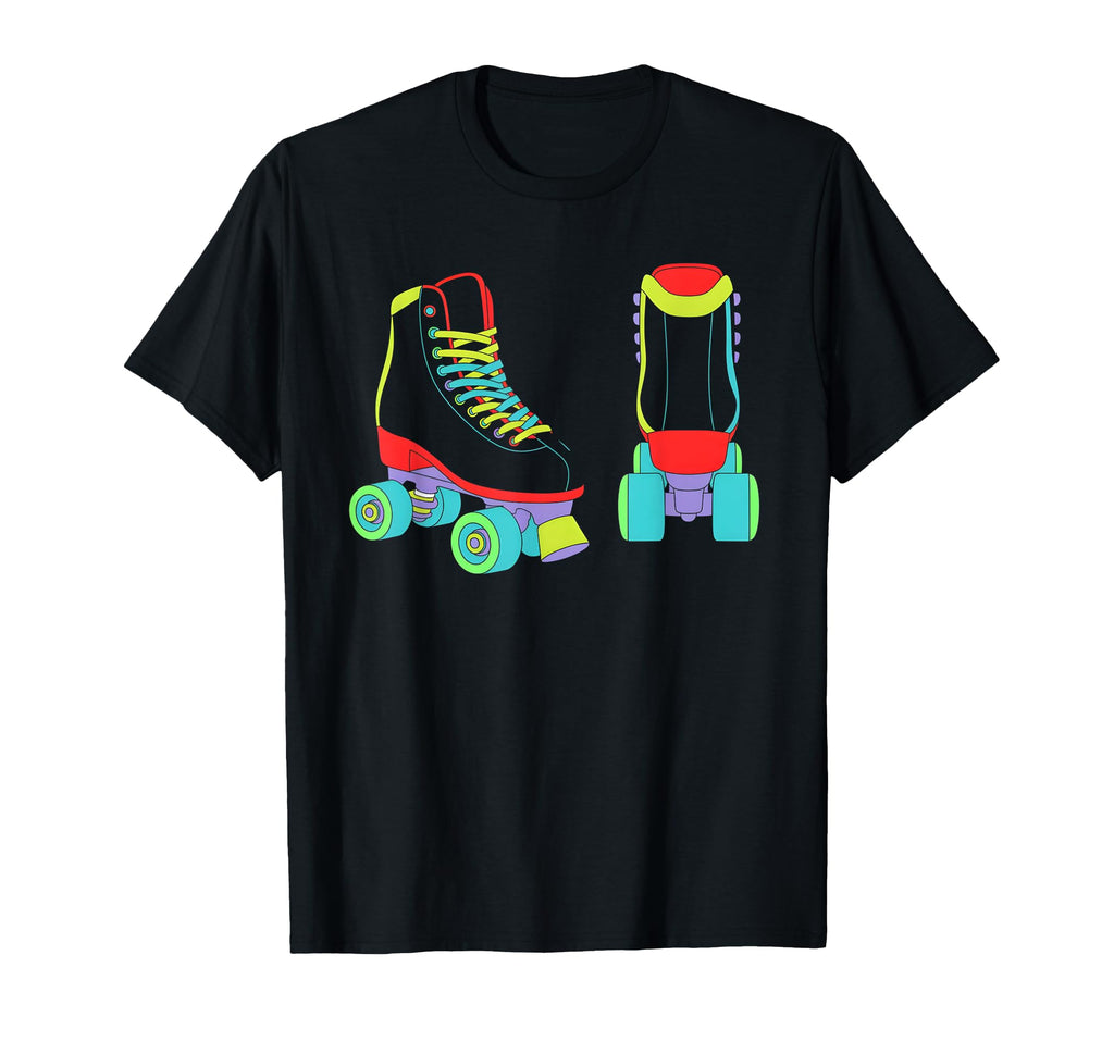 Roller Skate Shoes Colorful Roller T-Shirt - Aesthetic Graphic Men Women - T-Shirt, Sweatshirt, Hoodie