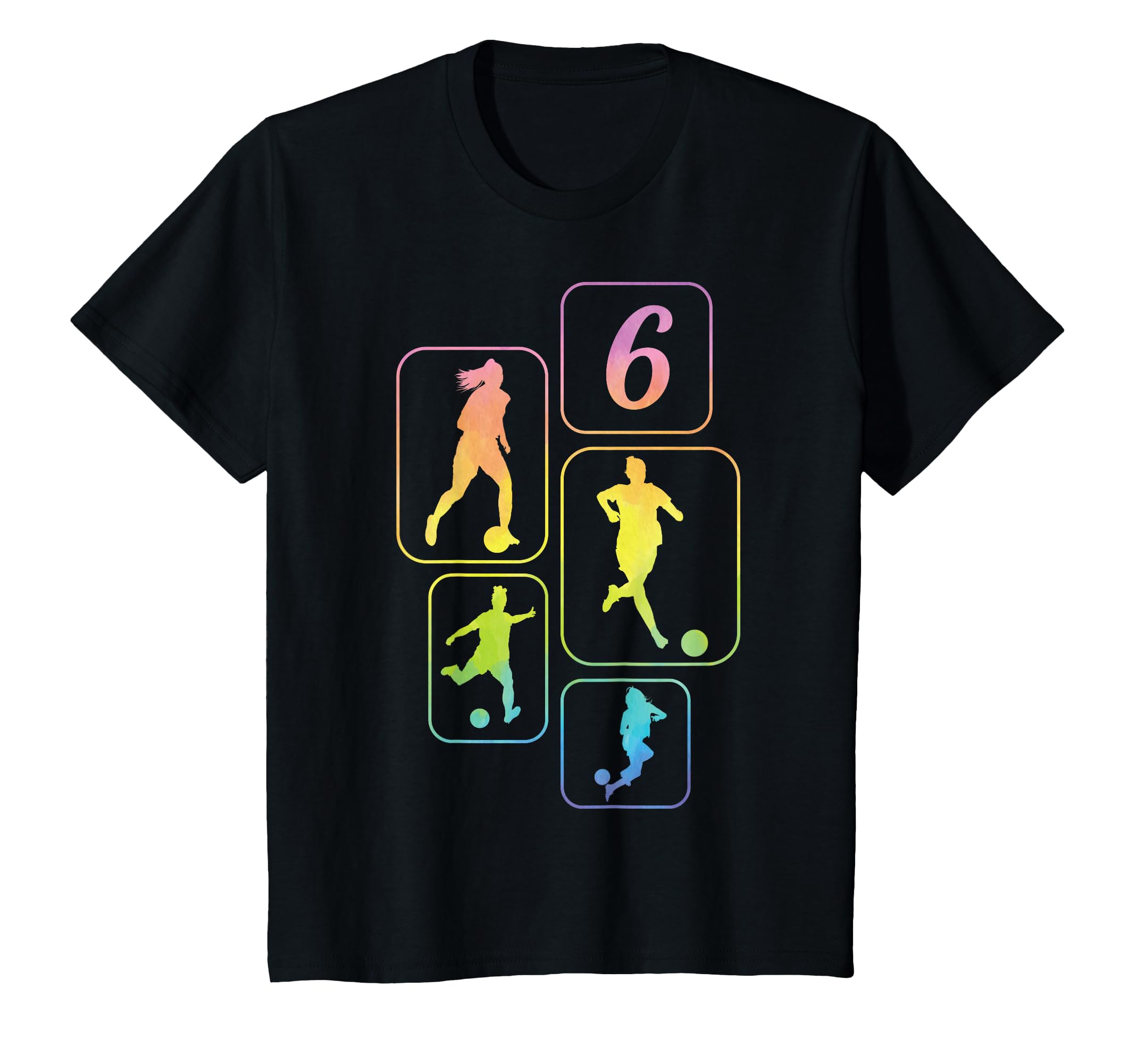6Th Birthday Soccer Player Football 6 T-Shirt - Unique Graphic for Adults - T-Shirt, Sweatshirt, Hoodie