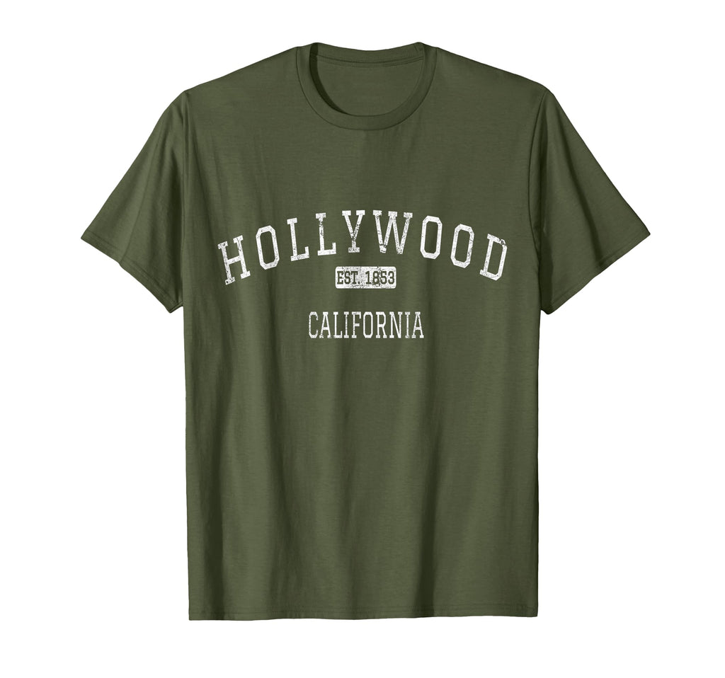 Hollywood California Los Angeles Ca T-Shirt - Graphic Print Unisex - T-Shirt, Sweatshirt, Hoodie