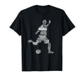 Soccer Player Typography Words Text T-Shirt - Streetwear Style Unisex - T-Shirt, Sweatshirt, Hoodie