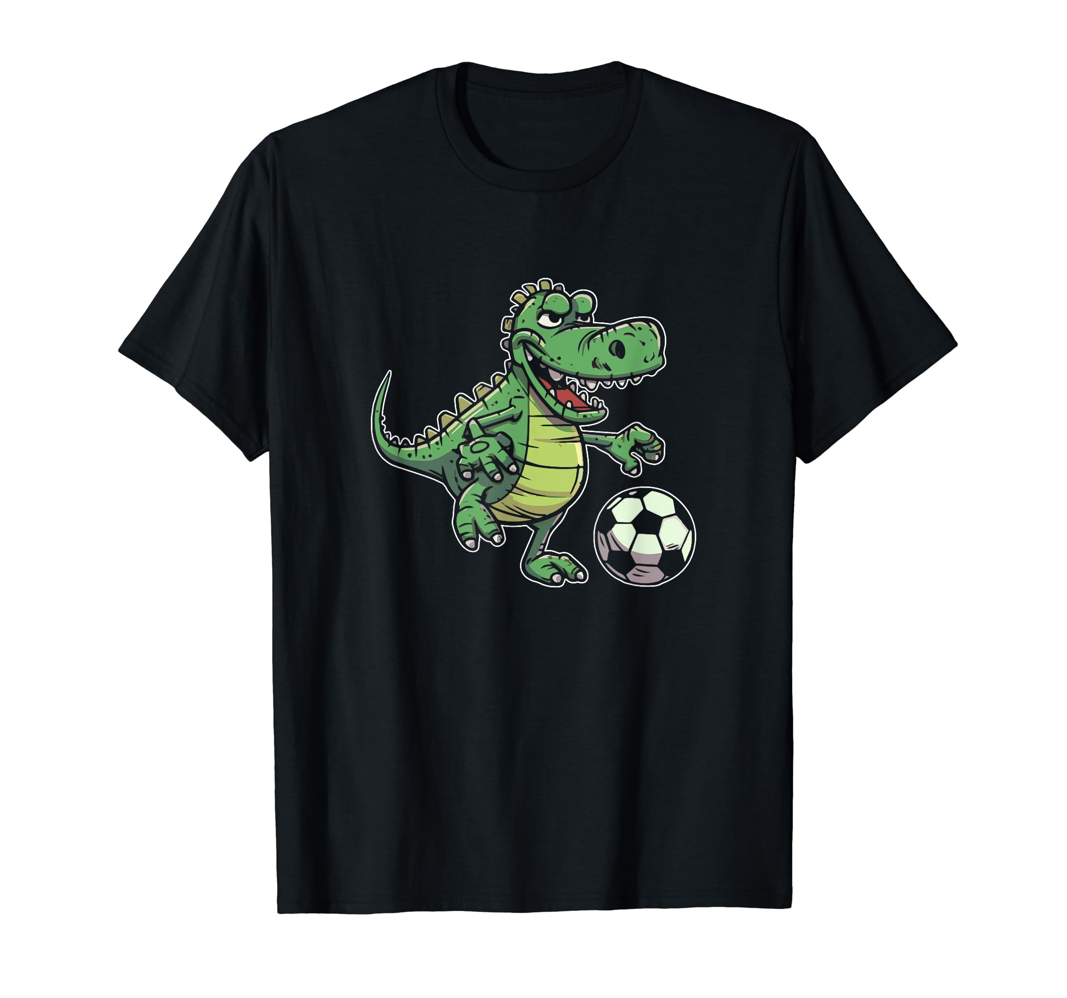 Crocodile Playing Soccer Ball Sports T-Shirt - Aesthetic Graphic Men Women - T-Shirt, Sweatshirt, Hoodie