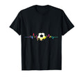 Soccer Heartbeat T-Shirt - Aesthetic Graphic Unisex - T-Shirt, Sweatshirt, Hoodie