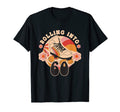 Roller Skate And Flowers Rolling Into T-Shirt - Trendy Graphic Men Women - T-Shirt, Sweatshirt, Hoodie